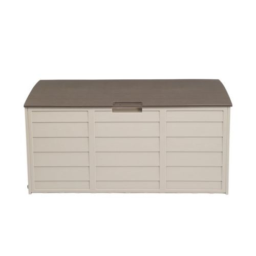 75gal 130lb Brown Plastic Patio Storage Box 75gal 130lb Brown Plastic Patio Storage Box